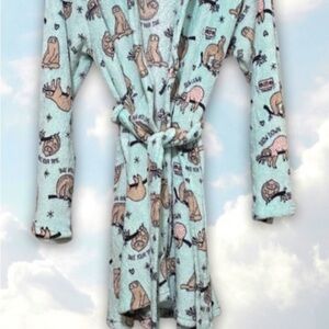 Bobbie Brooks Sloth Hooded Robe S/M